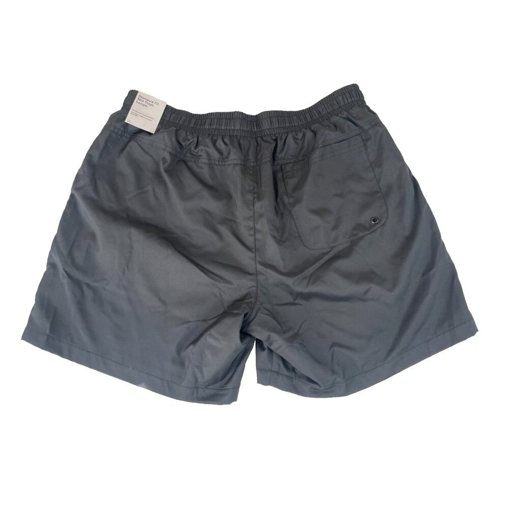 Nike Men's Black Shorts Size Std Fit Mid Thigh Length AR2382-10 - Picture 2 of 8